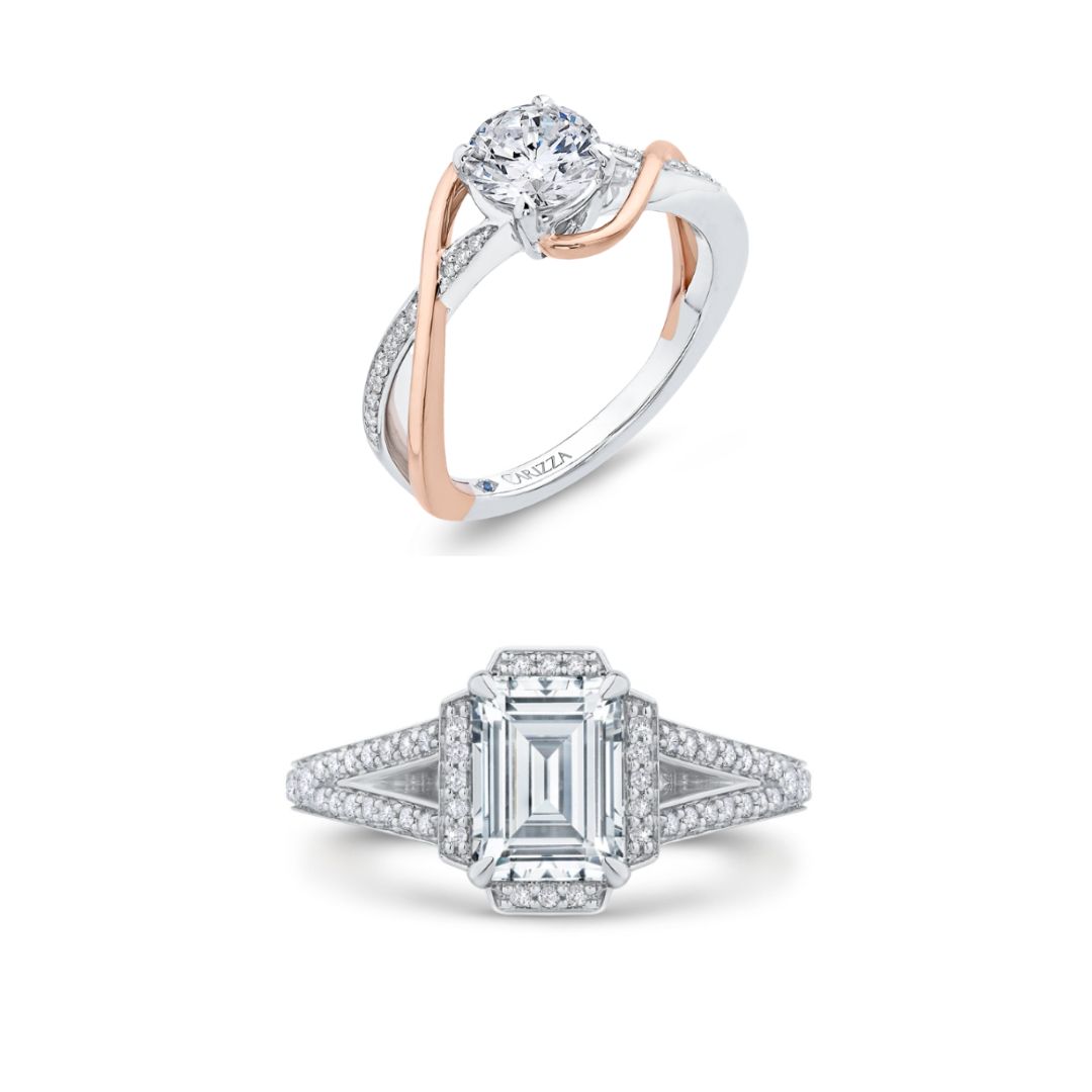 Unique Split Shank Engagement Ring Settings