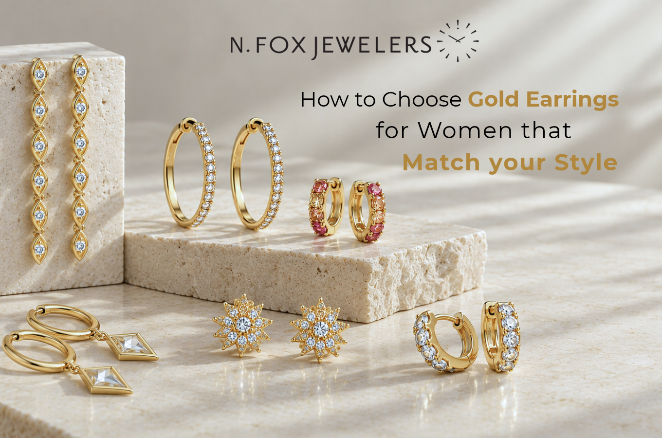 How to Choose Gold Earrings for Women That Match Your Style?