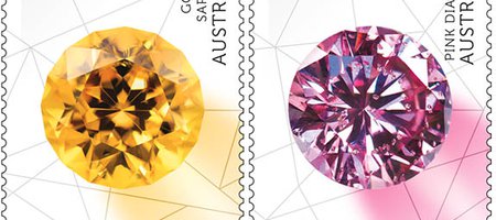 Australia Post Releases Eye-Catching Series of Gem-Themed Stamps