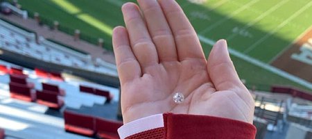 UA Staffer Finds Missing Diamond at Top of 101,000-Seat Bryant-Denny Stadium