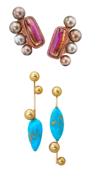 Colorful Pearl Earrings