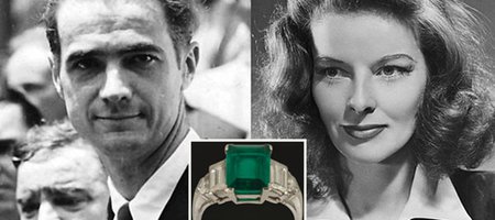 Katherine Hepburn's Emerald Engagement Ring From Howard Hughes Fetches $108K