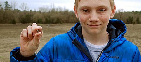 Teen Finds Supermans Diamond