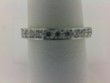 14K WHITE GOLD SCALLOPED BAND WITH .25CTTW ROUND I1 CLARITY AND HI COLOR DIAMONDS