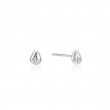 ANIA HAIE STERLING SILVER PEBBLE SPARKLE STUD EARRING