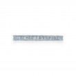 FINAL SALE 14K WHITE GOLD WEDDING BAND WITH .68TWT ROUND SI CLARITY & G COLOR CHANNEL SET DIAMONDS