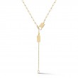 14K WHITE GOLD HORSESHOE PENDANT WITH .10CTTW ROUND I1 CLARITY & HI COLOR DIAMONDS ON AN PENDANT CHAIN