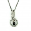 14K YELLOW GOLD POLISHED BAR PENDANT WITH .30CTTW ROUND I1 CLARITY & HI COLOR DIAMONDS SET INTO THE GOLD ON  A CABLE CHAIN