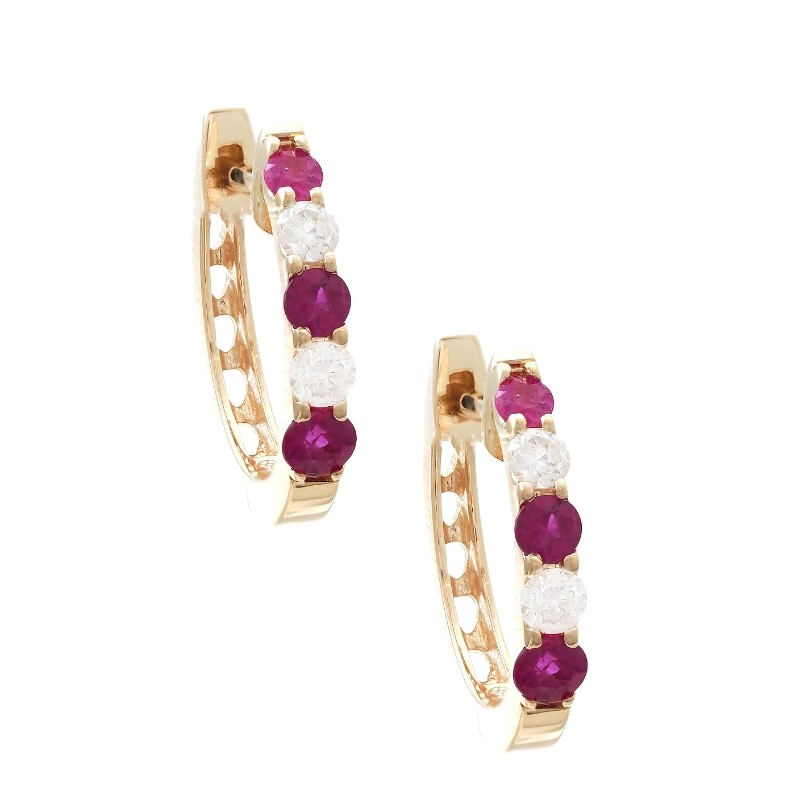 RUBY EARRINGS (YG)