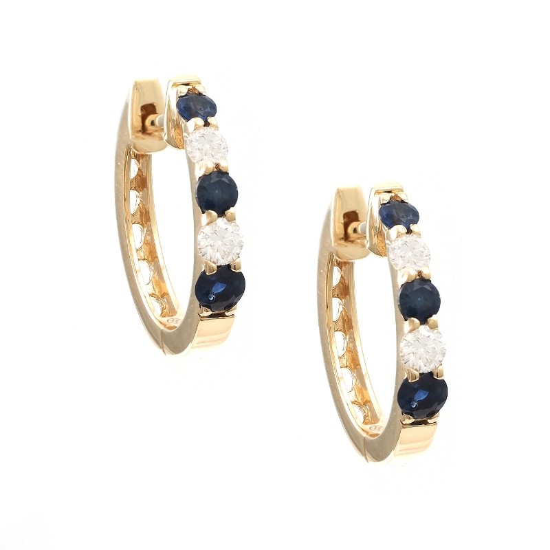 SAPPHIRE EARRINGS (YG)