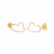 DIAMOND HEART EARRINGS