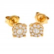 DIAMOND FASHION ROUND STUD EARRING (14K)