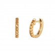 CITRINE HOOP EARRING (14KY)