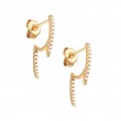 DIAMOND FASHION EARRING (14KYG)