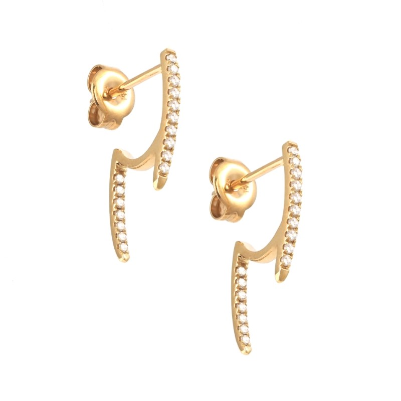 DIAMOND FASHION EARRING (14KYG)