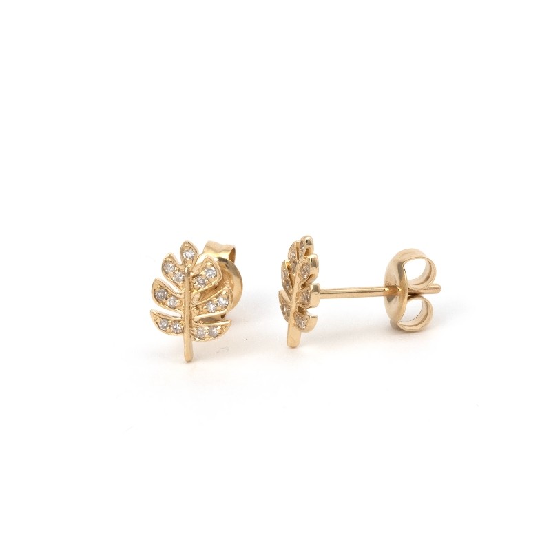 DIAMOND FASHION EARRING (14KYG)