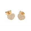 DIAMOND HEART EARRING (14K YG)