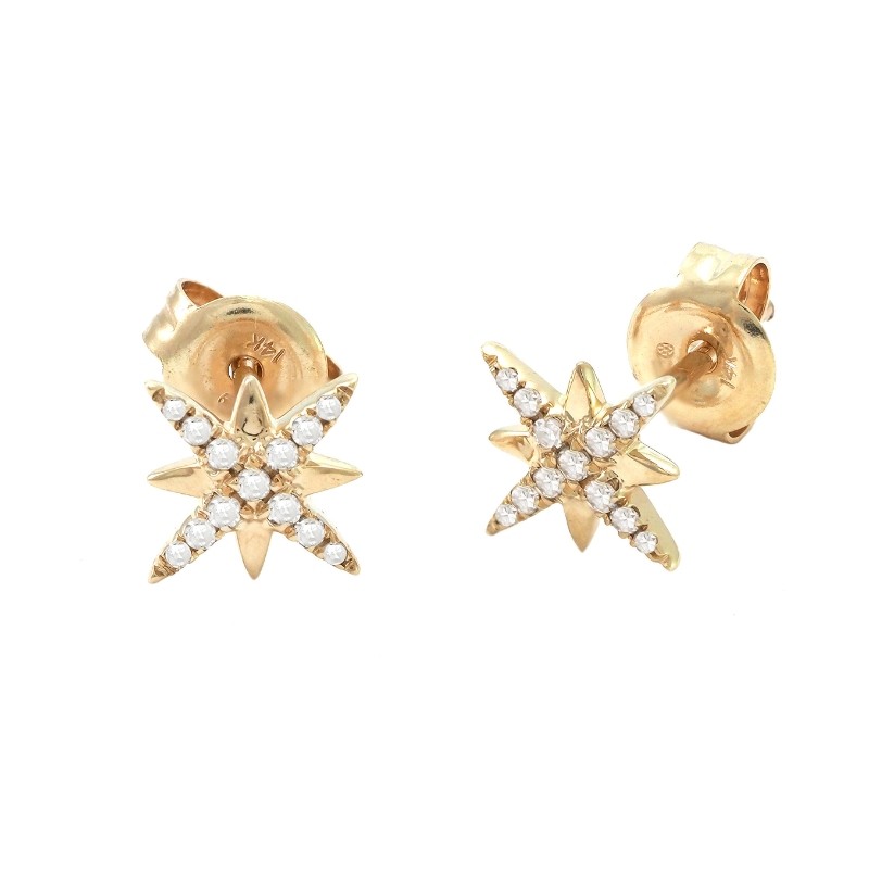 DIAMOND FASHION EARRING (14KYG)