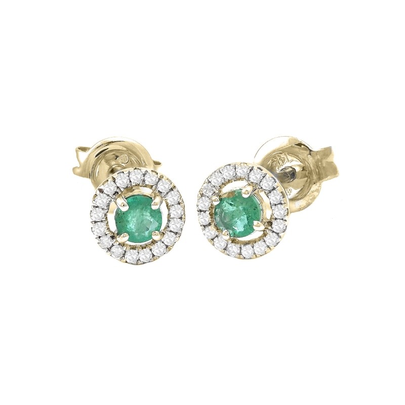 EMERALD EARRINGS (YG)
