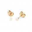 SINGLE PEARL STUD EARRING (14KYG)