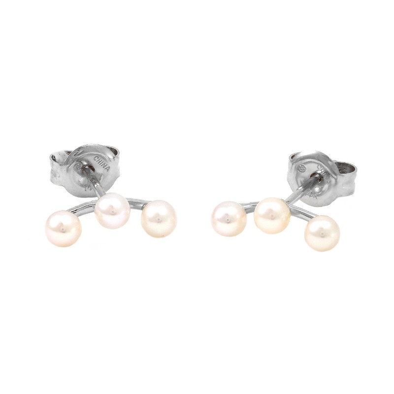 PEARL EARRINGS CLIMBER (WG)