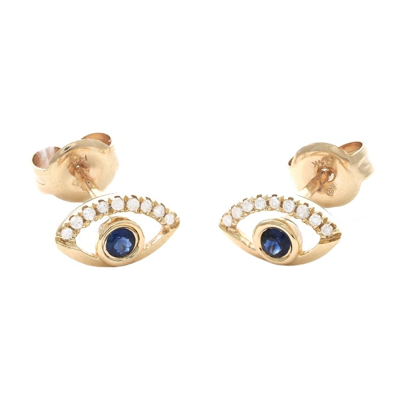 SAPPHIRE EARRINGS (YG)