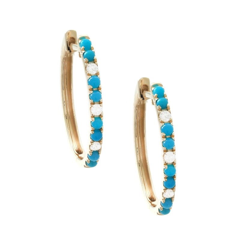 TURQUOISE EARRINGS (YG)