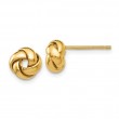 14K YELLOW GOLD SMALL DIAMOND CUT HOOP EARRINGS