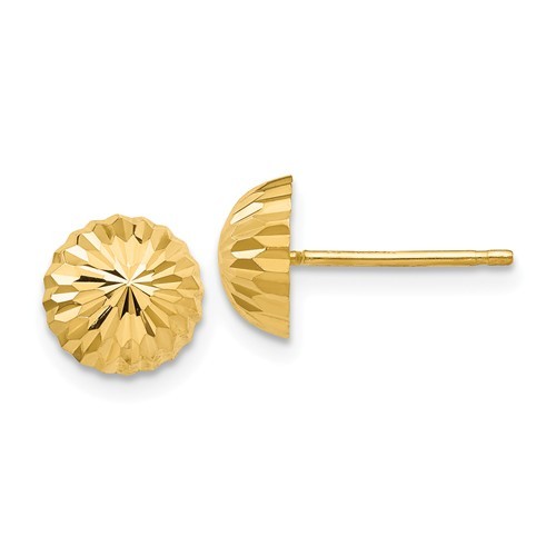 14K YELLOW GOLD POLISHED 4MMX20MM TUBE HOOP EARRINGS