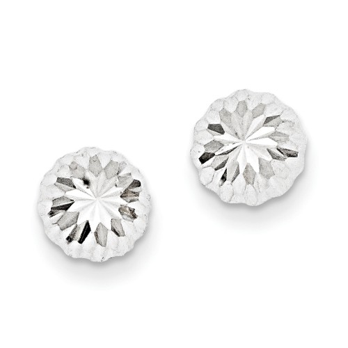 14K WHITE GOLD DOUBLE HOOP EARRINGS