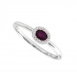 RUBY AND DIAMOND RING (14KWG)