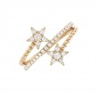 DIAMOND STAR FASHION RING (14KYG)