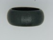 SARATOGA JEWELS STERLING SILVER OVAL BEZEL SET PETRIFIED BOGWOOD SPLIT BAND RING