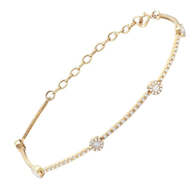 DIAMOND BRACELET (14K) 6+1.5