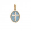 TURQUOISE DIAMOND PENDANT (YG)