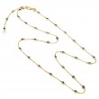 14K YG SAPPHIRE NECKLACE (16