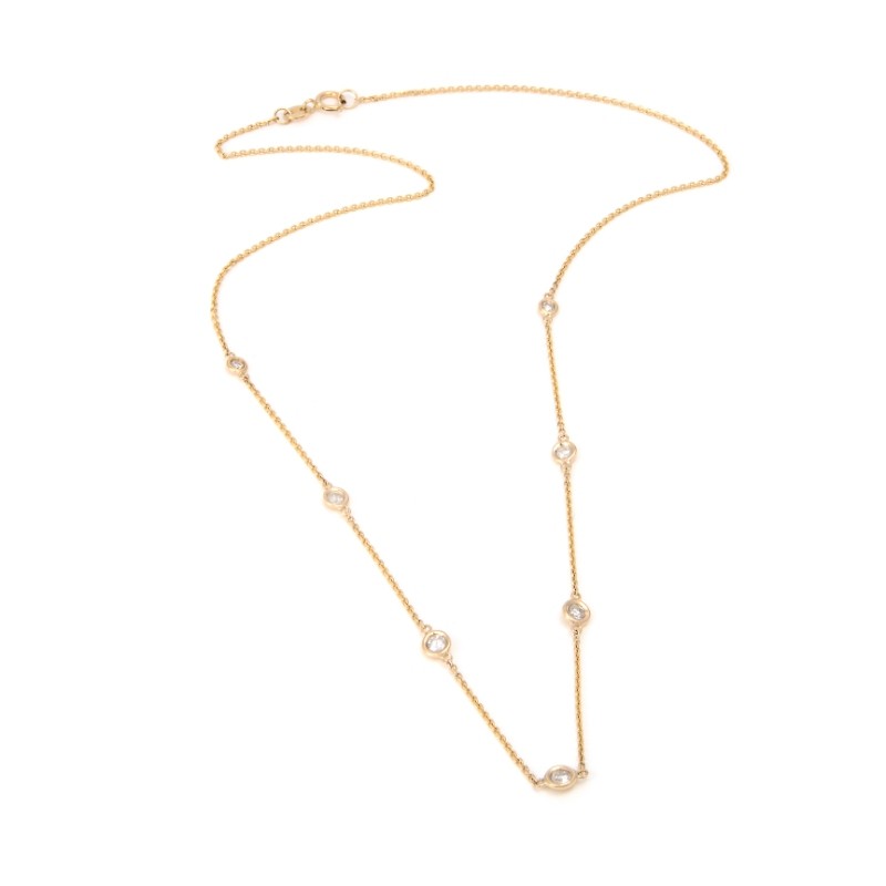 DIAMOND NECKLACE (YG)16inch