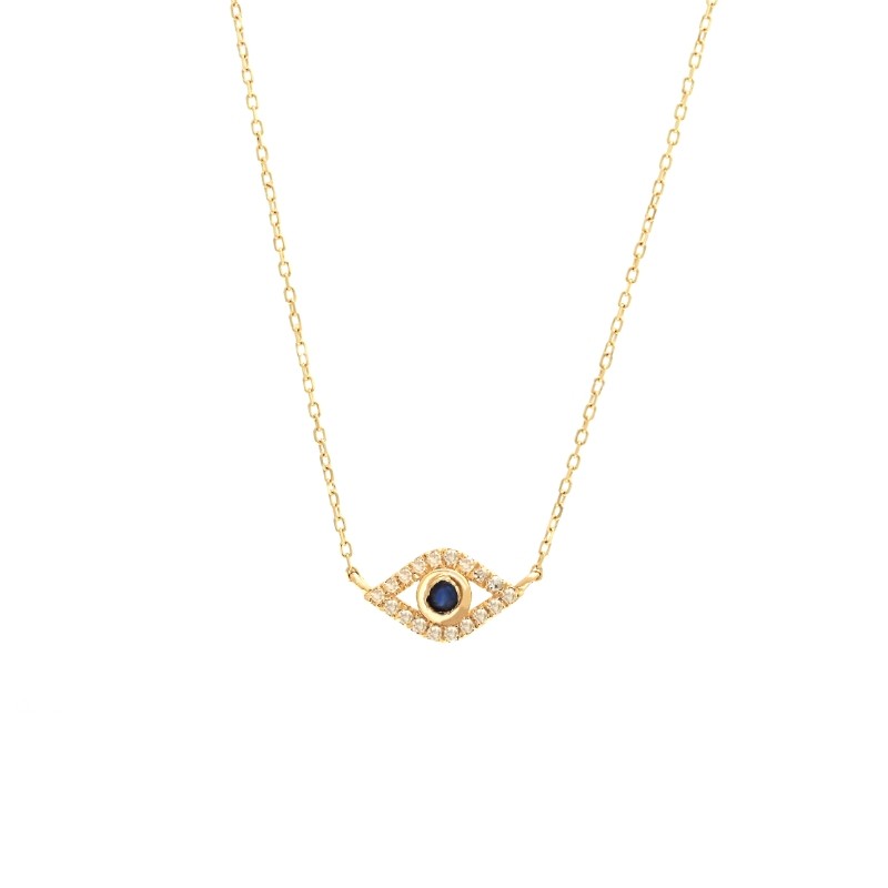 DIAMOND & SAPPHIRE NECKLACE 'EYE