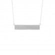 DIAMOND BAR NECKLACE (14KW) 16+2