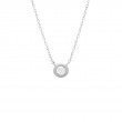 14K WG DIAMOND BEZEL NECKLACE
