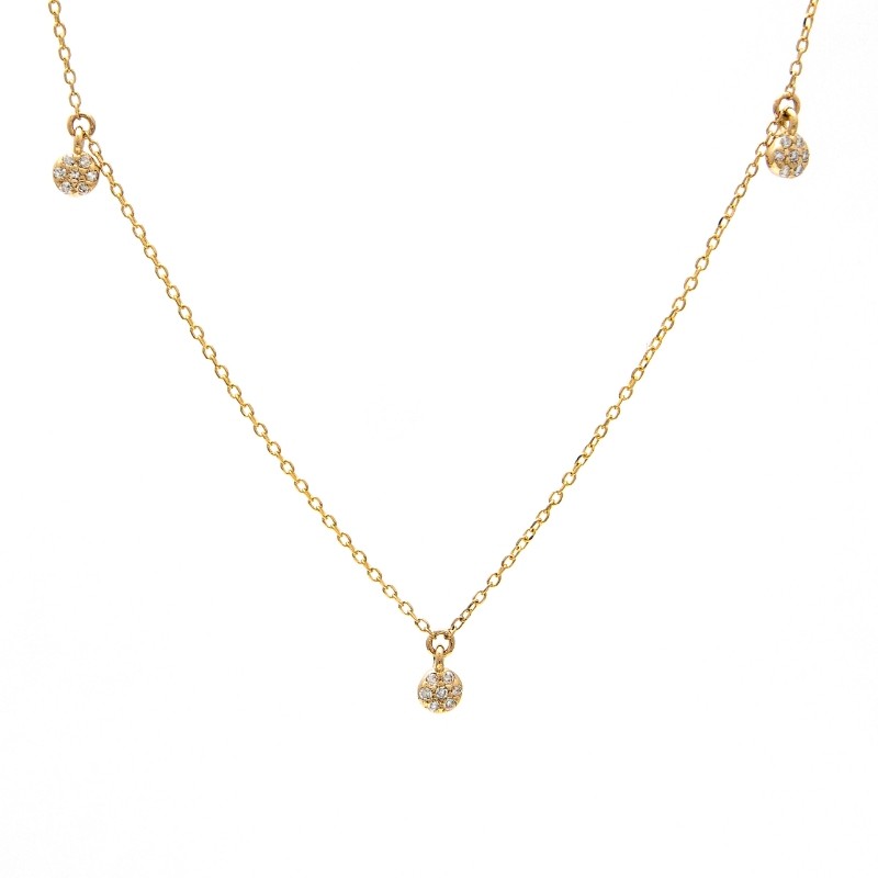DIAMOND FASHION NECKLACE (14KYG)
