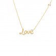14K  DIAMOND LOVE NECKLACE (16+2
