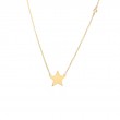 STAR SHAPE NECKLACE W/ BEZEL SET DIAMOND (14k)