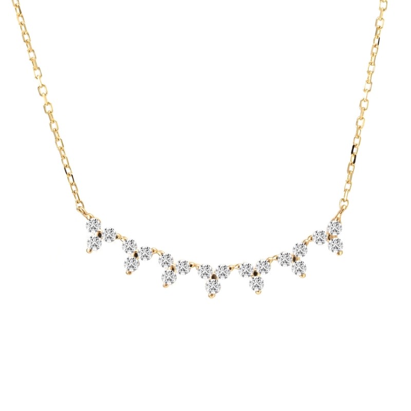 DIAMOND FASHION NECKLACE (14K)/YG (16+2