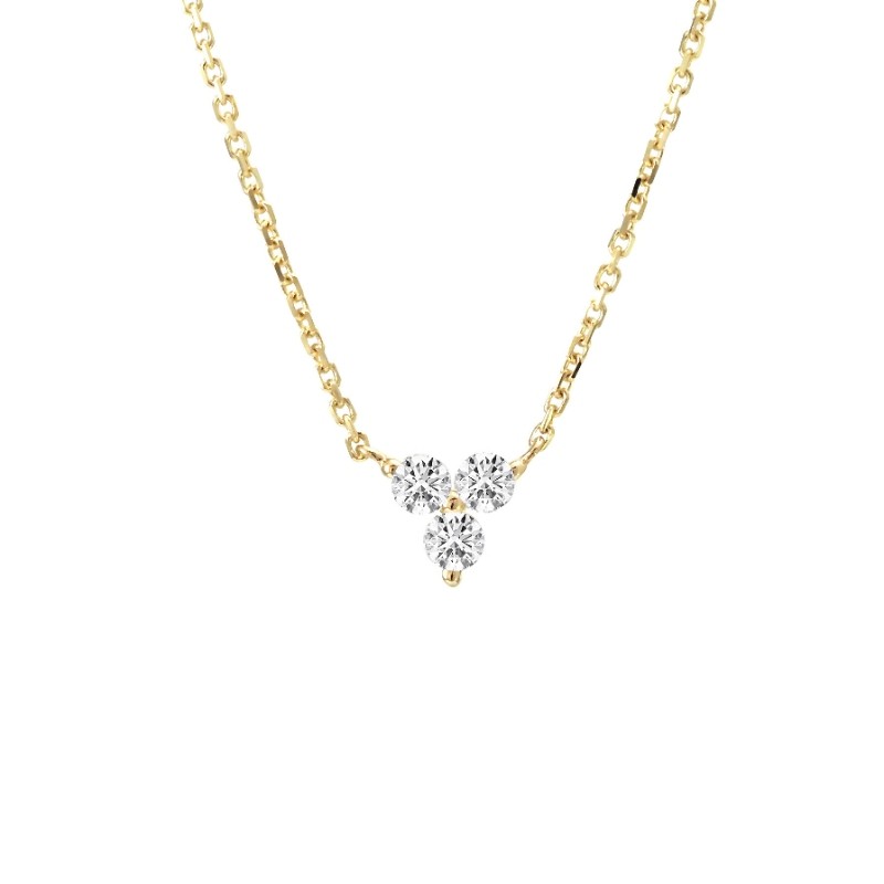 DIAMOND FASHION NECKLACE (14KYG) (16+2