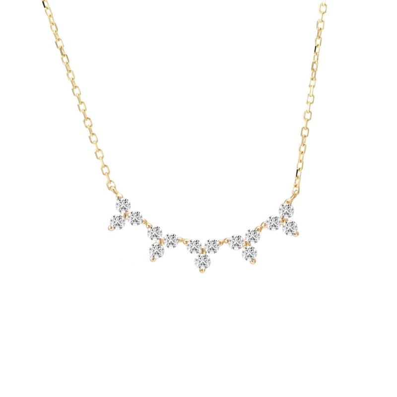 DIAMOND FASHION NECKLACE (14KYG) (16+2