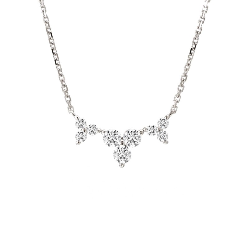 DIAMOND FASHION NECKLACE (14KWG) (16+2