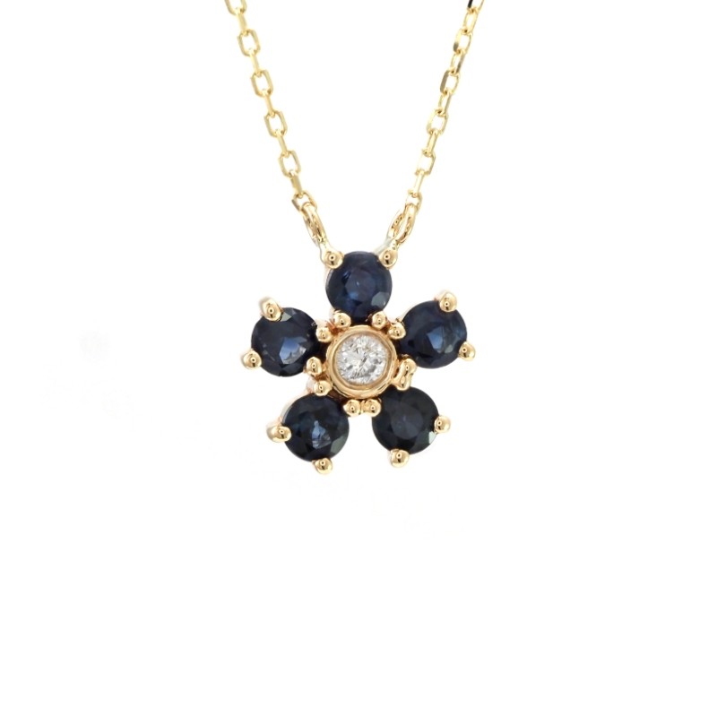 SAPPHIRE  NECKLACE (YG/16