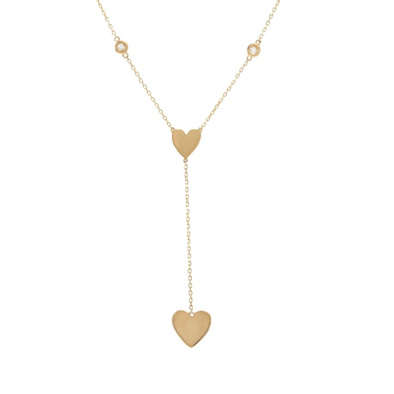 DIAMOND HEART NECKLACE (YG/16