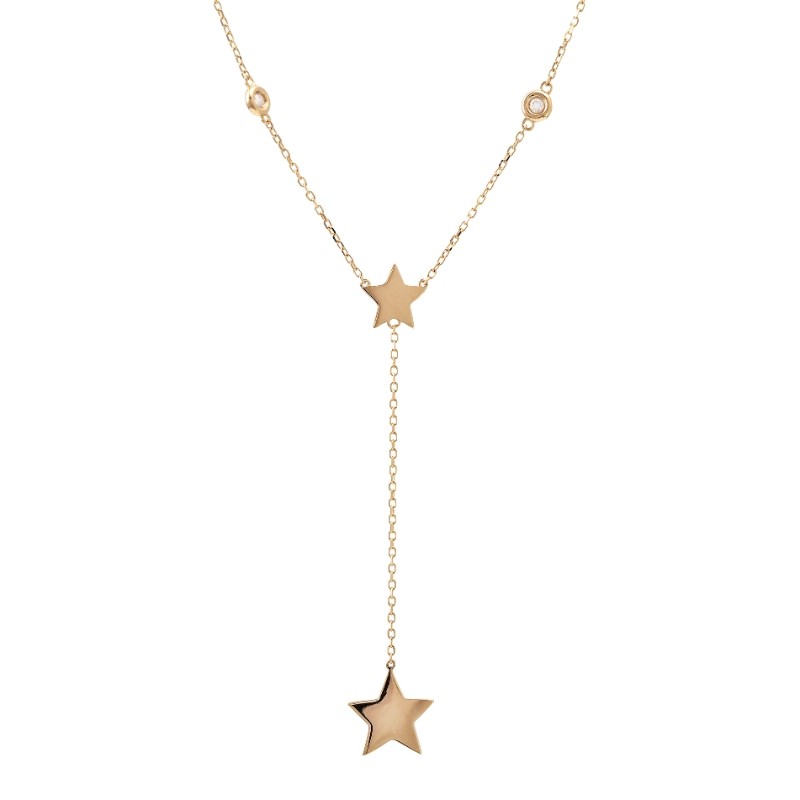 DIAMOND STAR NECKLACE (YG/16